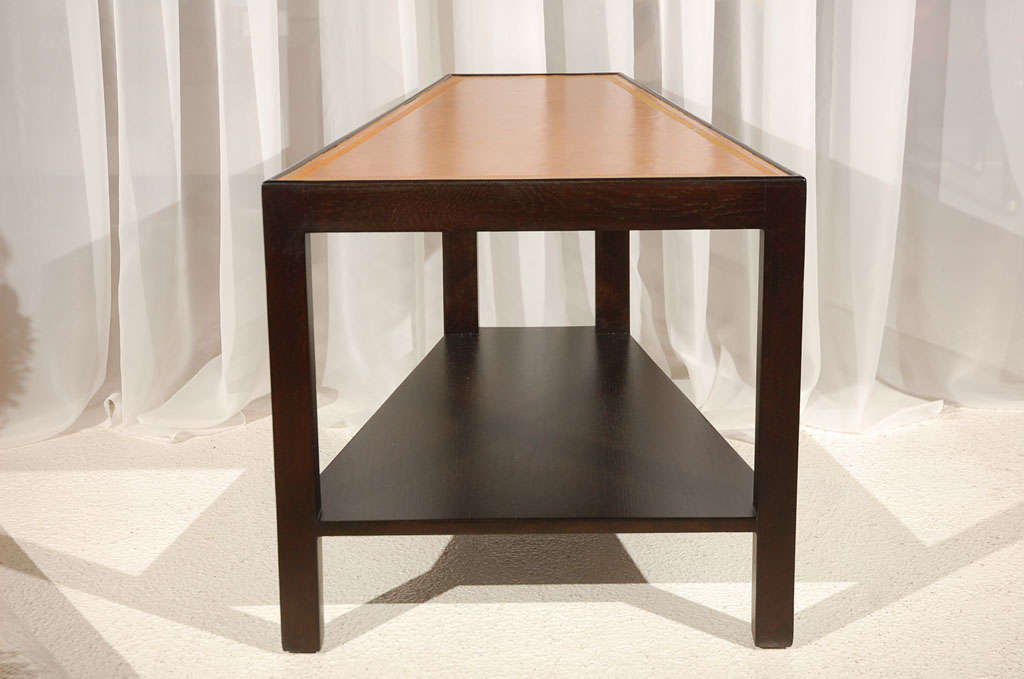 Ebonized Trapezoid Oak Side Table by William Haines 5