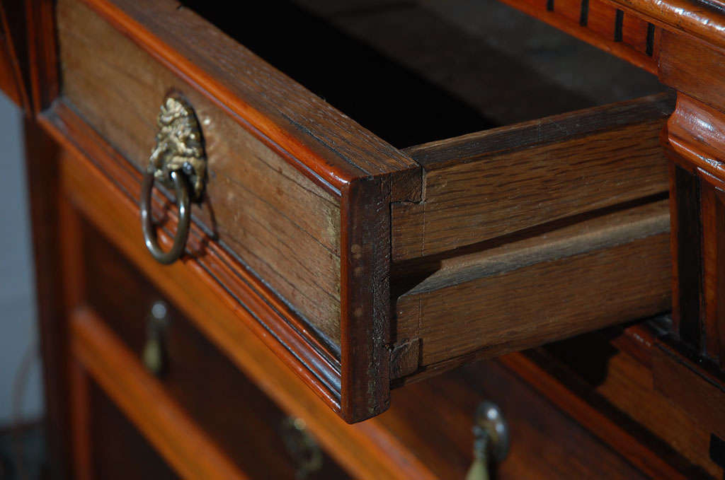 1800s Five-Drawer Dutch Chest in Fruitwood 1