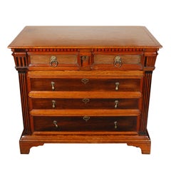 1800s Five-Drawer Dutch Chest in Fruitwood