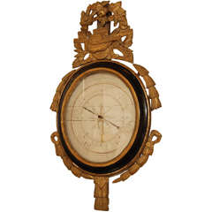 Louis XVI Giltwood Barometer
