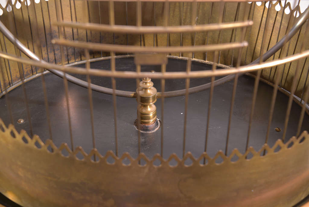 Victorian Brass Bird Cage In Good Condition In Dallas, TX