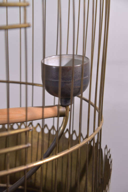 Mid-20th Century Victorian Brass Bird Cage