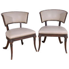 Pair of Klismos Chairs by Kittinger