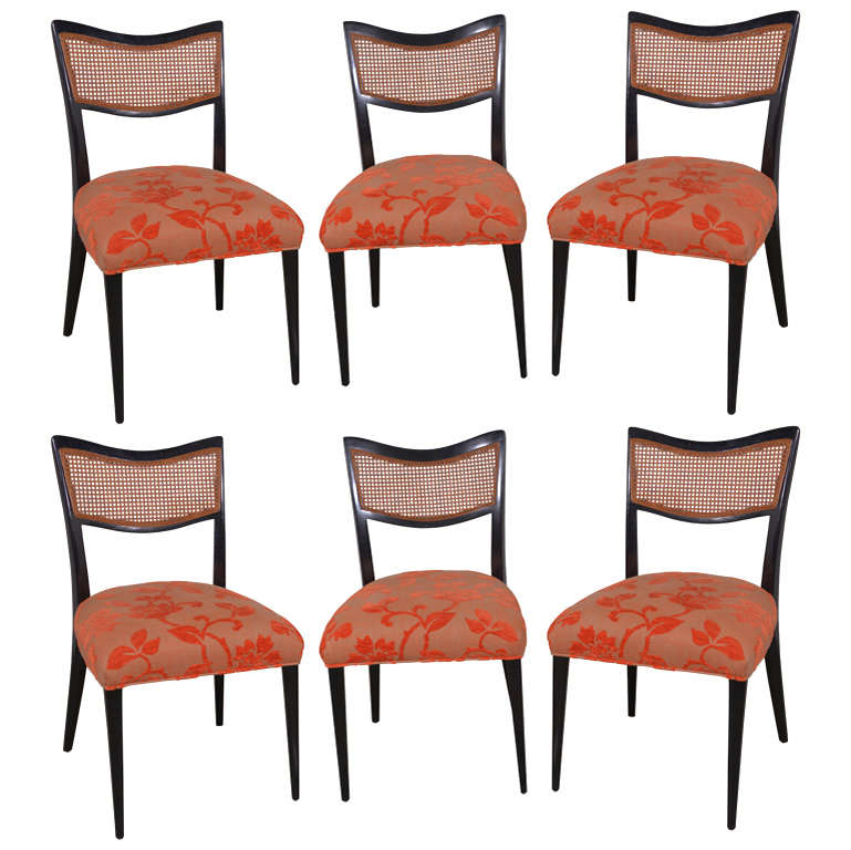 Set of Eight Dining Chairs by Harvey Probber at 1stdibs
