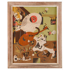 A Miro Inspired Painting