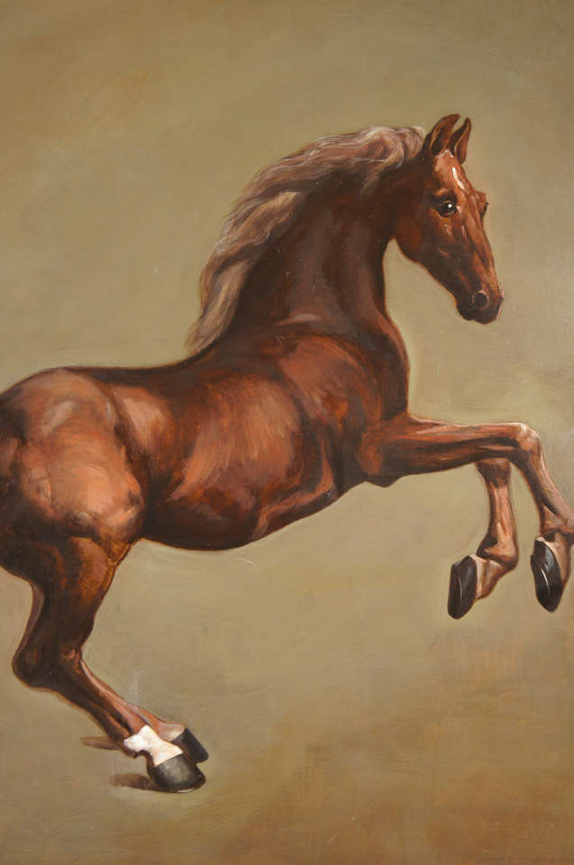 big horse painting