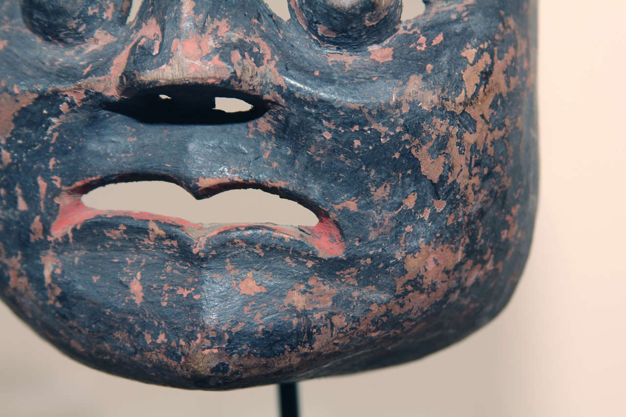 Wood 19th Century Chinese Taoist Mask For Sale