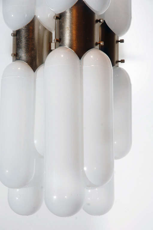 Metà XX secolo Lampadario Carl Nason per Mazzega in vendita