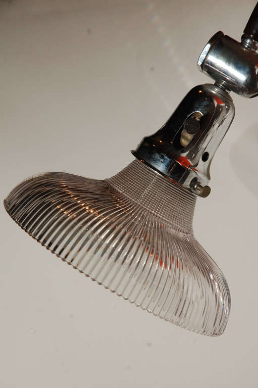 Aluminum Industrial Extension Sconce For Sale