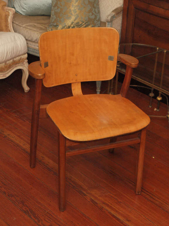 Pair of Art Deco Beechwood Chairs