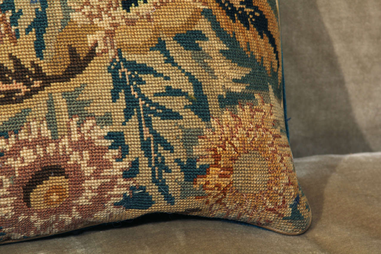 Needlepoint Pillow In Good Condition In Seattle, WA