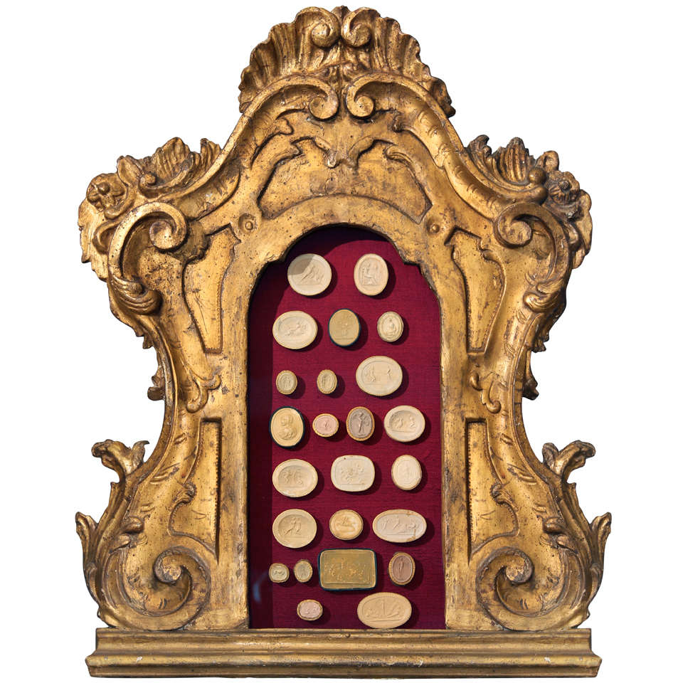 Framed Plaster Seals For Sale