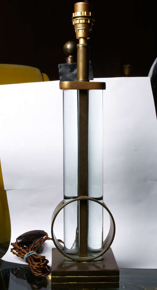 Rare 1930s modernist table lamp by Gilbert Rohde.
