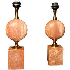 Nice Pair of Table Lamps by Barbier