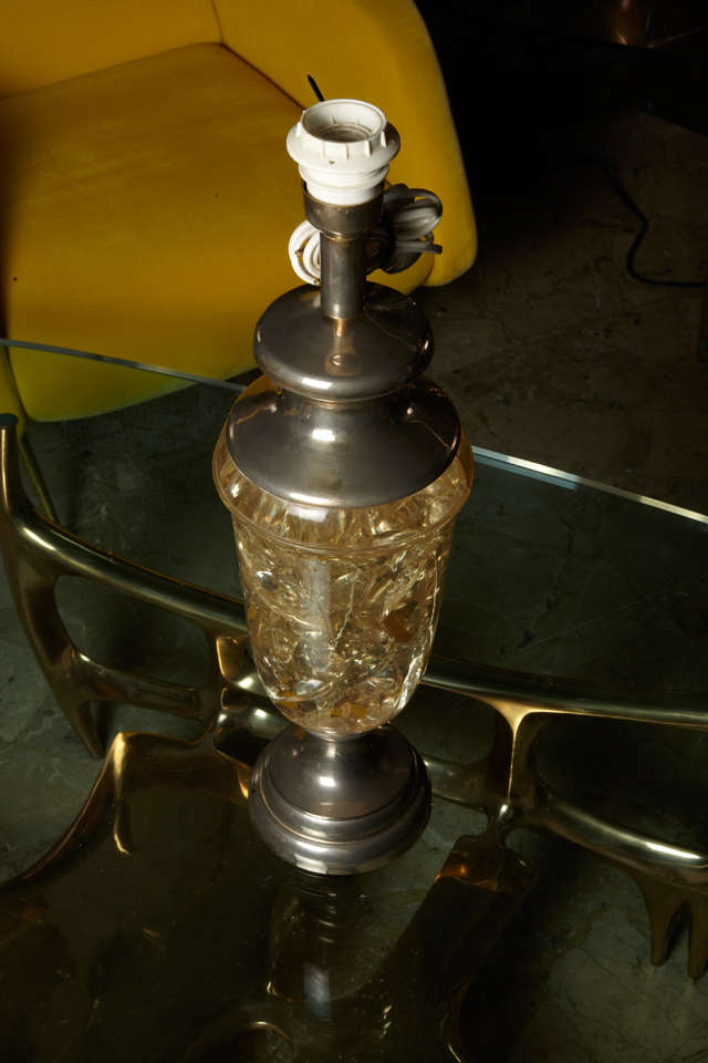 lampe en résine des années 1970 par Marie-Claude de Fouquières.