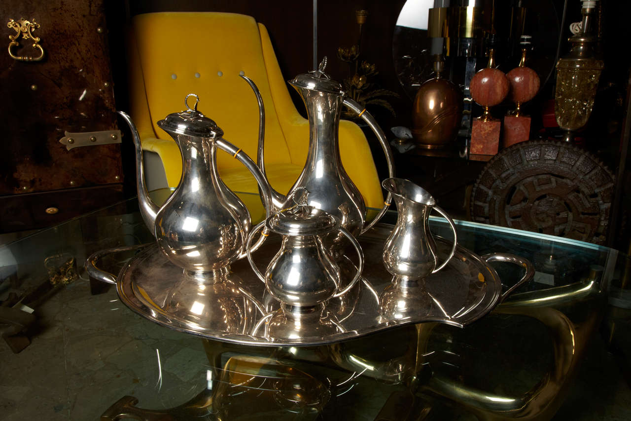 Set de thé très élégant par Eugene Ferner