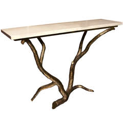 One of kind Fantastic console by Jacques Duval-Brasseur