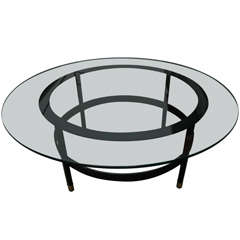 Rare low table by Jacques Adnet