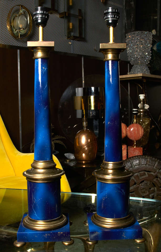 Fantastic Pair of Lamps by Jansen at 1stdibs