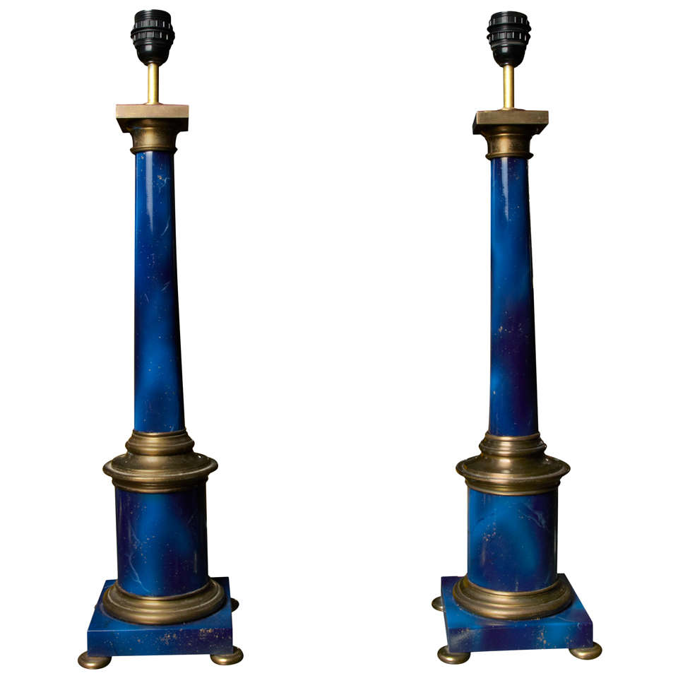 Fantastic Pair of Lamps by Jansen at 1stdibs