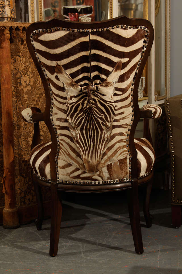 Vintage Zebra Armchair 2