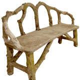 Faux  Bois Love Seat
