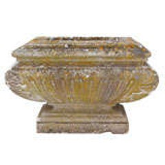 Unique Single Carved Stone Planter 8