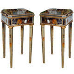 Pair of Mirror "Beechtree" Design End Tables 10