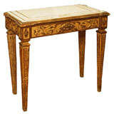 Louis XVI Giltwood Console Table W/ Marble Top