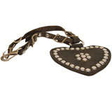 Heart-Shaped Leather Equestrian Show Medallion