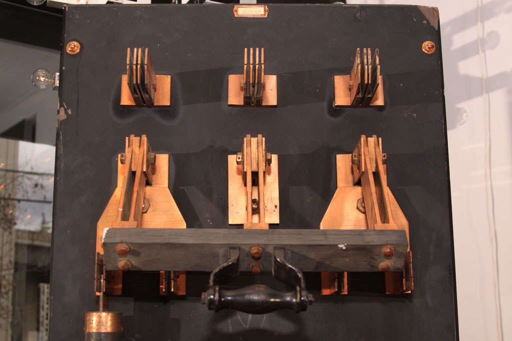 American Old Seattle Hotel Copper Fuse Panel/Kill Switch
