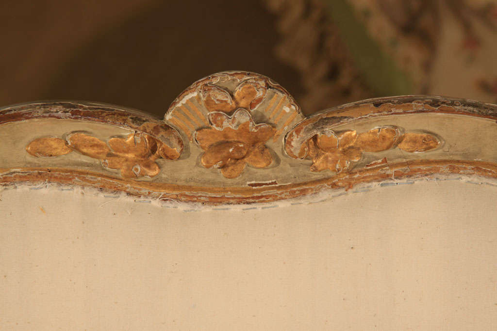 Wood Pair of Louis XV Arch Chairs