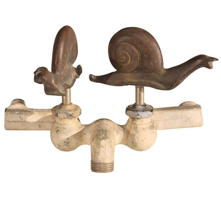Snail Garden Faucet
