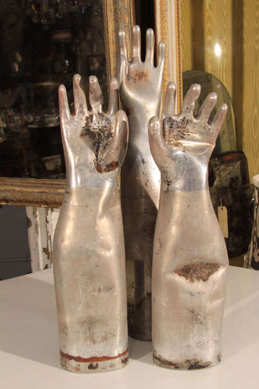 Set of 3 industrial glove molds