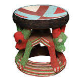 Most Charming Beeaded Stool From Cameroon