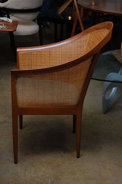 Pair of cane armchairs by Kipp Stewart for Directional 1
