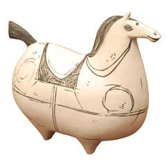 Stig Lindberg ceramic horse sculpture for Gustavsberg signed
