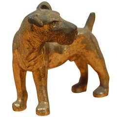 Vintage Brass Terrier Figure