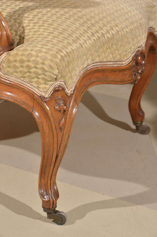 Stunning Louis XV Style Fruitwood Fauteuil For Sale 3