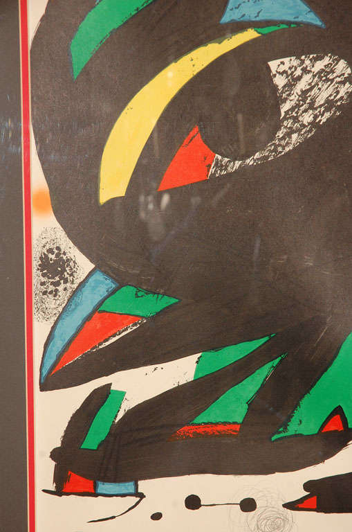 Late 20th Century Original Poster by Miró for the Opening of the 