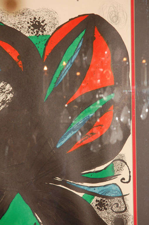Originalplakat von Miró für die Eröffnung der 