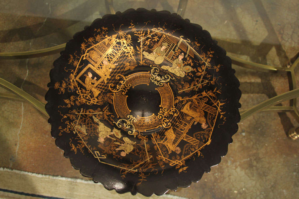 Papier Mache Chinoiserie Compote