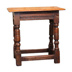 Antique Early 20th Century Jacobean Style Walnut Pub Table