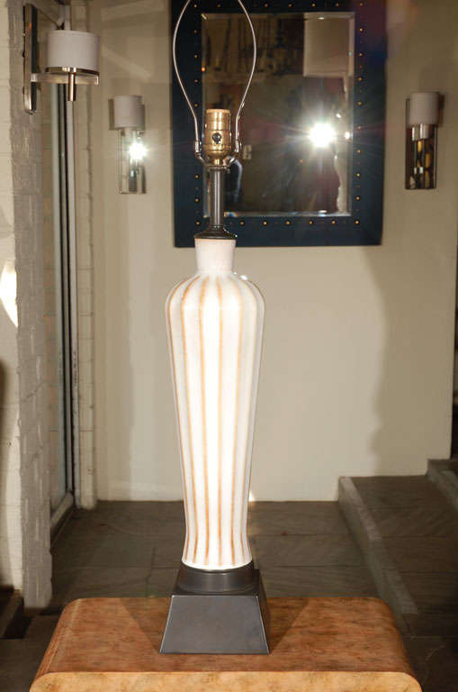 Mid-20th Century Danish Porcelain Table Lamp