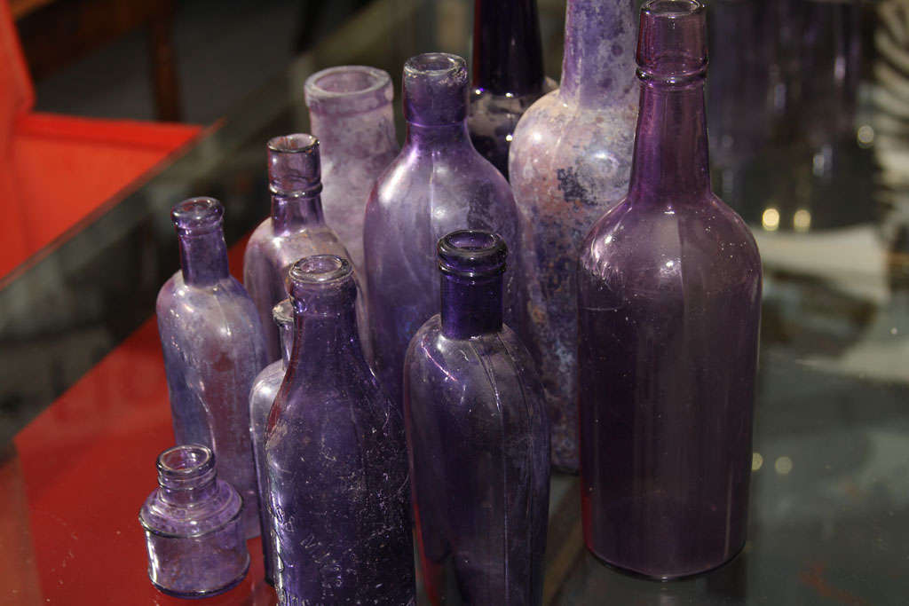 collection of 11 purpling bottles 3