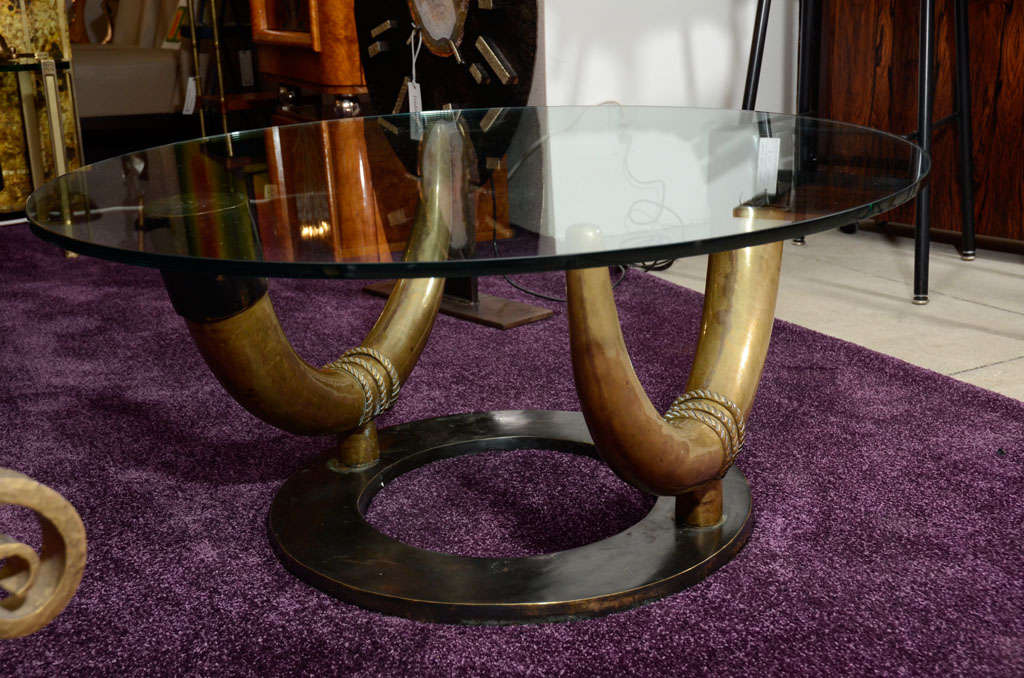 Low Table in Solid Bronze For Sale 3