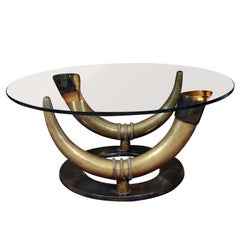 Table basse en bronze massif
