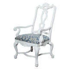 Hollywood Glam White Lacquered Armchair 9