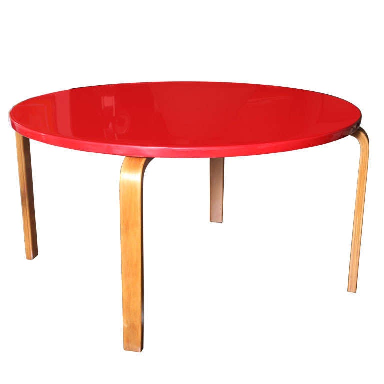 Alto  Red Top Lacquered Cocktail Table