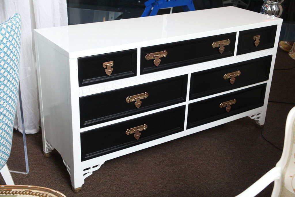 Hollywood Glam Oriental Lacquered Dresser at 1stDibs glam dressers